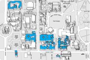 Map of U of T campus