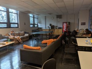 Internal view of student common room